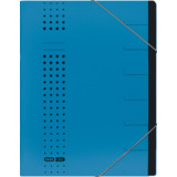 ELBA chic-Ordnungsmappe, a4 blau, Fächer 1-7, Karton