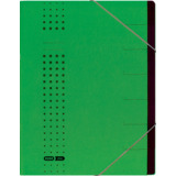 ELBA chic-Ordnungsmappe, a4 grün, Fächer 1-7, Karton