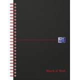 Oxford black n' red Collegeblock, din A5, kariert, Karton