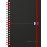 Oxford black n' red Collegeblock, din A5, liniert, PP