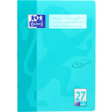 Oxford schulheft "Touch", din A4, lineatur 27, aqua