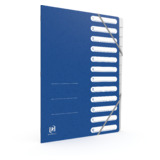 Oxford ordnungsmappe Top File+, din A4, 12 Fcher, blau