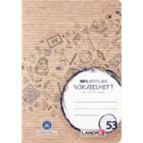 LANDR vokabelheft Recycling, din A5, 2-spaltig, 32 Blatt
