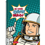 LANDR collegeblock "BE your OWN HERO", din A4, kariert