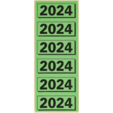 ELBA inhaltsschild "2024", grün, Maße: (B)57 x (H)25 mm