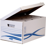 Fellowes bankers BOX basic Archiv-Klappdeckelbox Maxi, blau