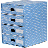 Fellowes bankers BOX style Archiv-Schubladenbox, blau/weiß
