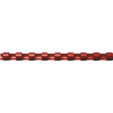 Fellowes Plastikbinderücken, din A4, 21 Ringe, 10 mm, rot