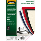 Fellowes deckblatt Delta, Lederstruktur, din A4, wei