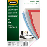 Fellowes Deckblatt, din A4, PVC, transparent, 0,15 mm