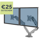Fellowes TFT-/LCD-Doppel-Monitorarm Eppa, silber