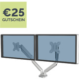 Fellowes doppel-monitorarm Platinum Series, silber