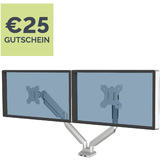 Fellowes doppel-monitorarm Platinum Series, wei
