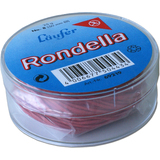 Lufer gummiringe RONDELLA in Dose, rot, 25 mm, 25 g