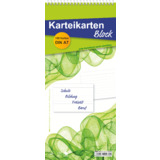 RNK verlag Karteikartenblock, din A7 Karten, liniert, wei