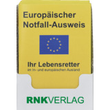 RNK Europäischer Notfallausweis, 105 x 75 mm, im Display