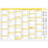 RNK verlag Tafelkalender 2024, din A4 quer, 250 g/qm Karton