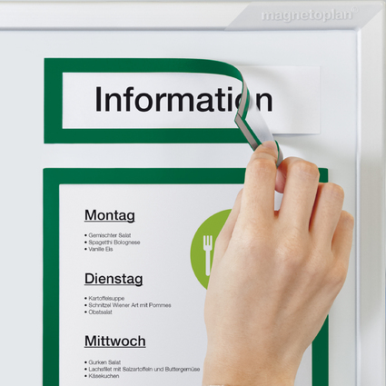 magnetoplan Magnetrahmen magnetofix TOPSIGN, A5/A4, grn