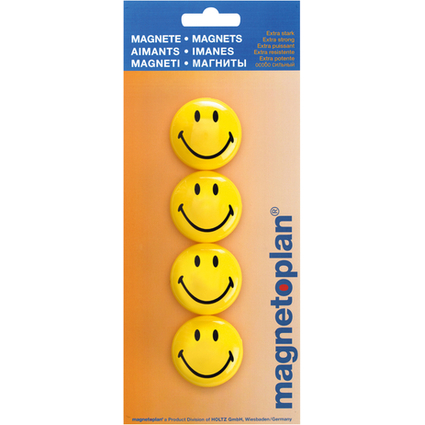 magnetoplan Haftmagnet "Smiley", Durchmesser: 40 mm