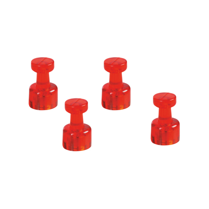 magnetoplan Magnet-Memohalter, Durchmesser: 11 mm, rot