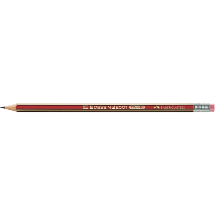 FABER-CASTELL Bleistift DESSIN 2001, Hrtegrad: HB