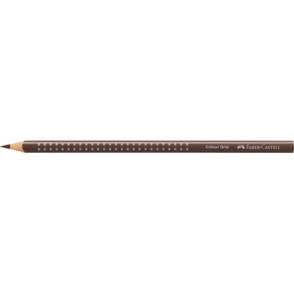 FABER-CASTELL Dreikant-Buntstift Colour GRIP, schokobraun