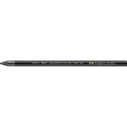 FABER-CASTELL Graphitstift PITT GRAPHITE PURE, Hrtegrad: 6B