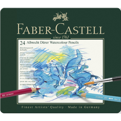 FABER-CASTELL Aquarellstifte ALBRECHT DRER, 24er Metalletui
