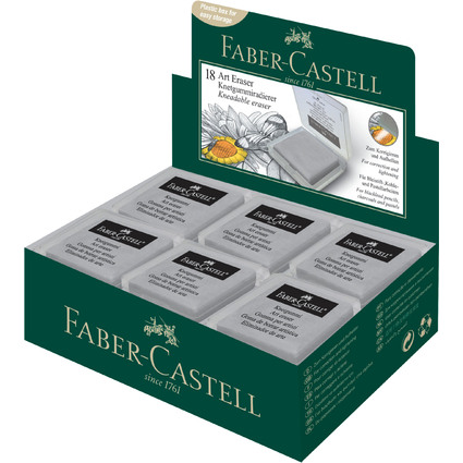 FABER-CASTELL Knetgummi-Radierer ART ERASER, grau