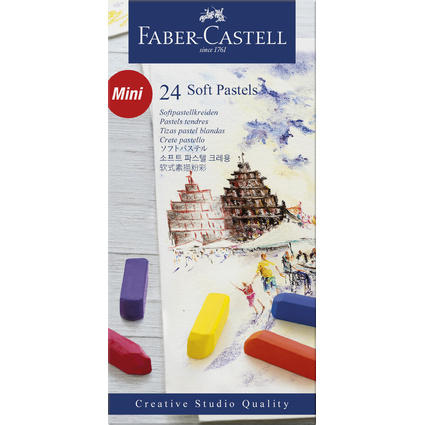 FABER-CASTELL Softpastellkreiden CREATIVE STUDIO, 24er Etui