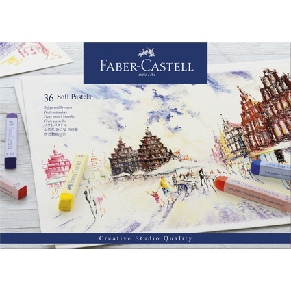 FABER-CASTELL Softpastellkreiden STUDIO QUALITY, 36er Etui