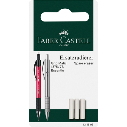 FABER-CASTELL Ersatzradierer fr Druckbleistift GRIP-MATIC