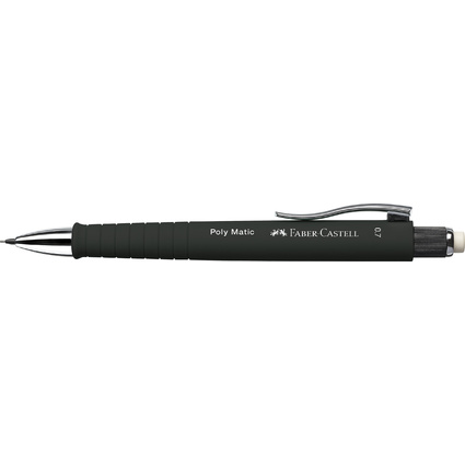 FABER-CASTELL Druckbleistift POLY MATIC, schwarz