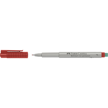 FABER-CASTELL NonPermanent-Marker MULTIMARK F, rot