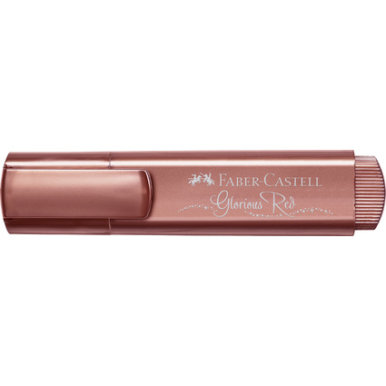 FABER-CASTELL Textmarker TEXTLINER 46 METALLIC, rot