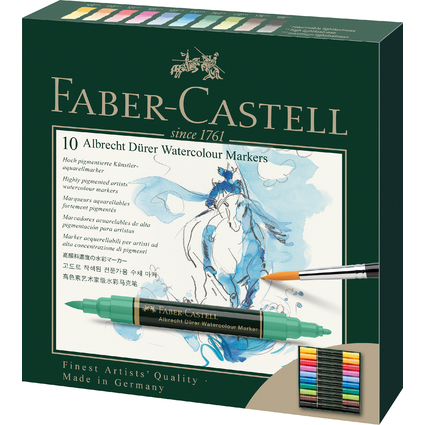 FABER-CASTELL Aquarellmarker ALBRECHT DRER, 10er Etui