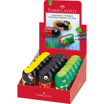 FABER-CASTELL Doppelspitzdose "Tiere", im Display