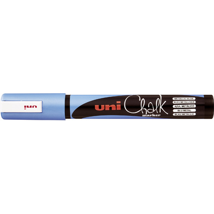 uni-ball Kreidemarker Chalk marker PWE5M, blau metallic