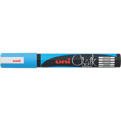 uni-ball Kreidemarker Chalk marker PWE5M, hellblau