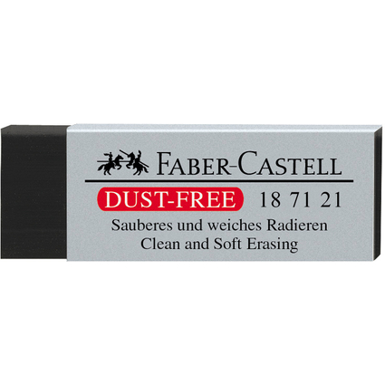 FABER-CASTELL Kunststoff-Radierer DUST-FREE, schwarz