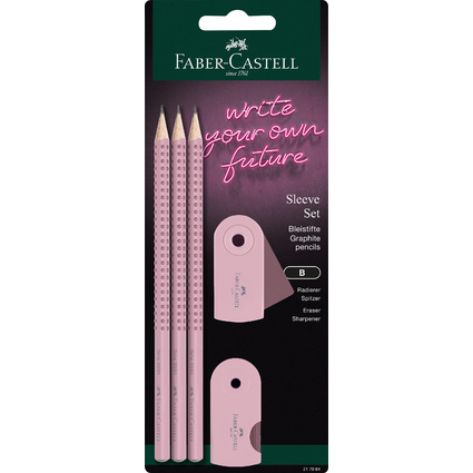 FABER-CASTELL Schreibset SLEEVE, rose