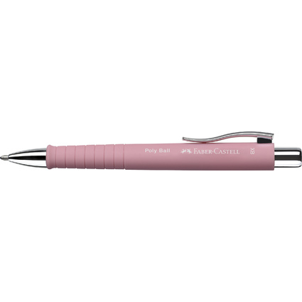 FABER-CASTELL Druckkugelschreiber POLY BALL XB, ros