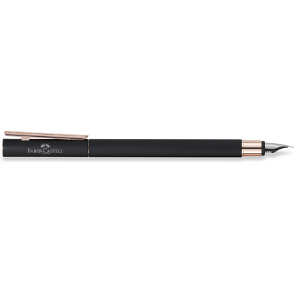 FABER-CASTELL Fllhalter NEO Slim Metall, schwarz/ros, B