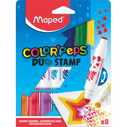 <small>Maped Stempel-Fasermaler COLOR'PEPS DUO STAMP 8er Etui (846808)</small>