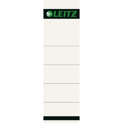 LEITZ Ordnerrcken-Einsteckschild, 57 x 190 mm, Karton, grau