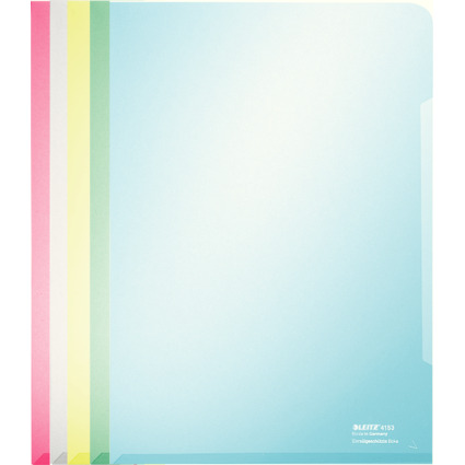 LEITZ Sichthlle Super Premium, A4, PVC, farbig sortiert