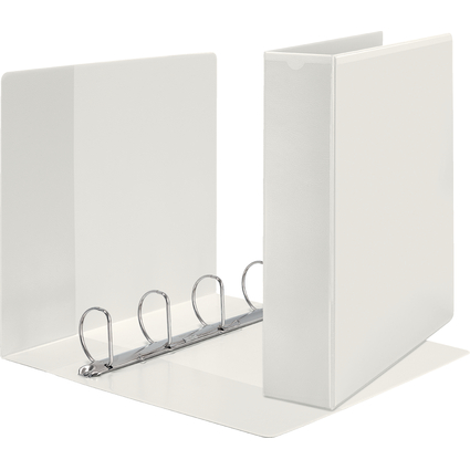 LEITZ Prsentations-Ringbuch, A4 berbreite, wei, 4 D-Ring