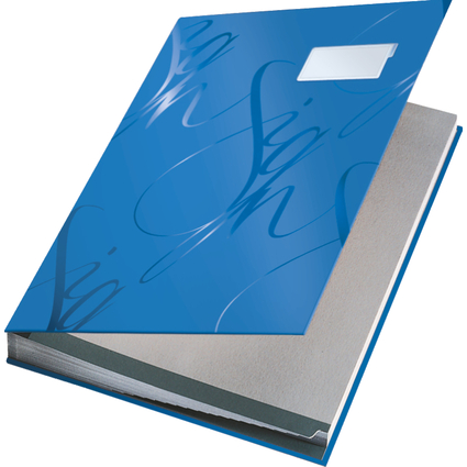 LEITZ Unterschriftenmappe Design, 18 Fcher, blau