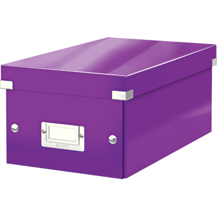 LEITZ DVD-Ablagebox Click & Store WOW, violett