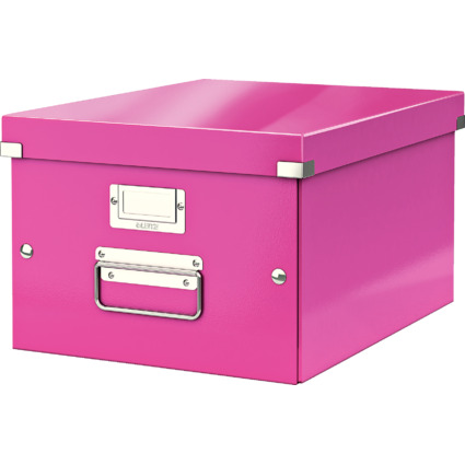 LEITZ Ablagebox Click & Store WOW, DIN A4, pink